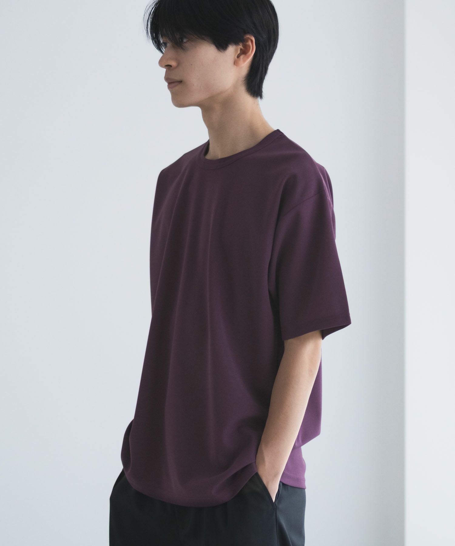 NAVY  ジョーゼットクルーTシャツ メンズ商品画像-20