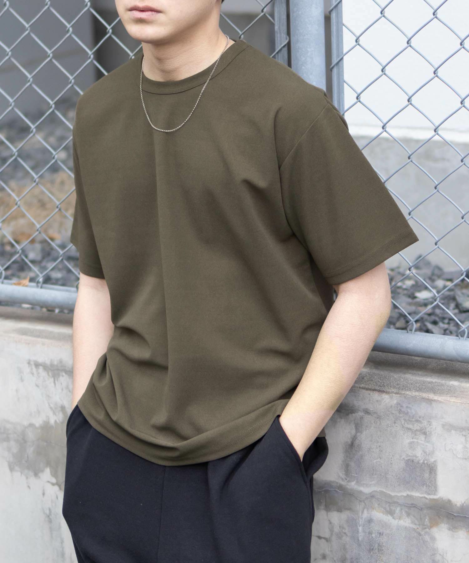 NAVY ジョーゼットクルーTシャツ メンズ