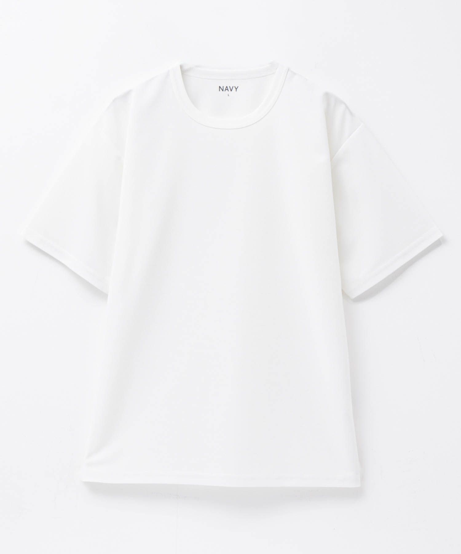 NAVY ジョーゼットクルーTシャツ メンズ