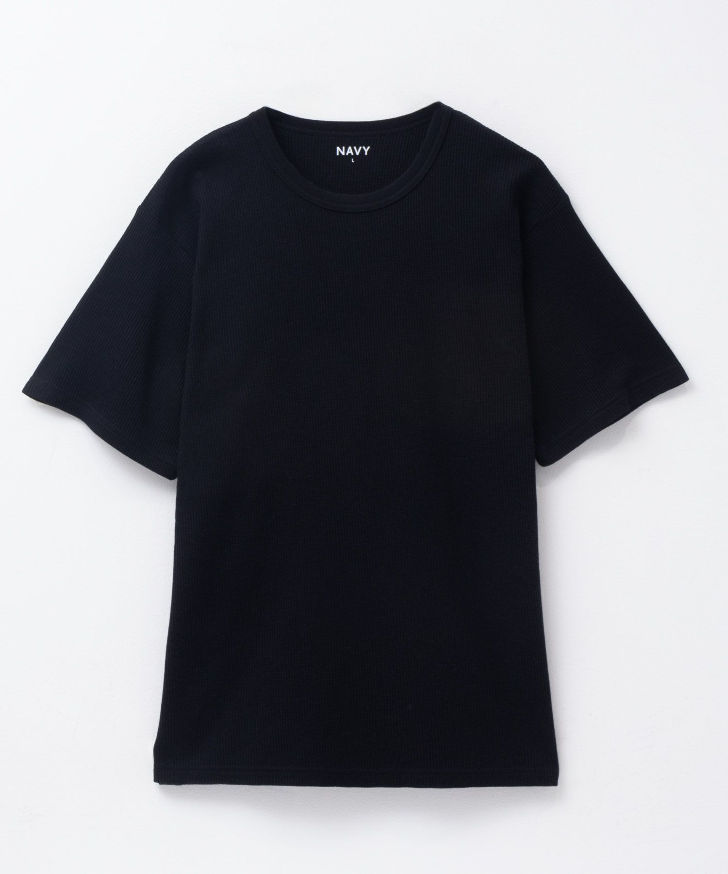 NAVY ワッフルクルーTシャツ メンズ商品画像-27