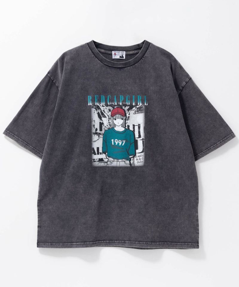 RED CAP GIRL  天竺バックプリントTシャツ メンズ メール便 対応商品商品画像-2