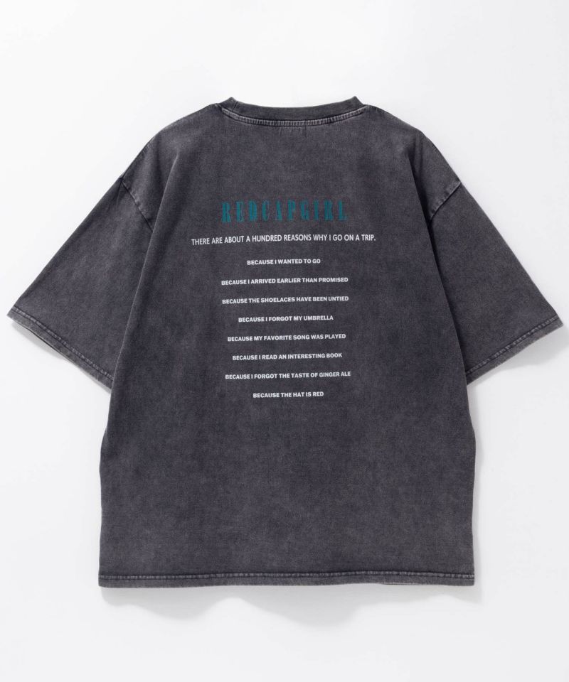 RED CAP GIRL  天竺バックプリントTシャツ メンズ メール便 対応商品商品画像-3