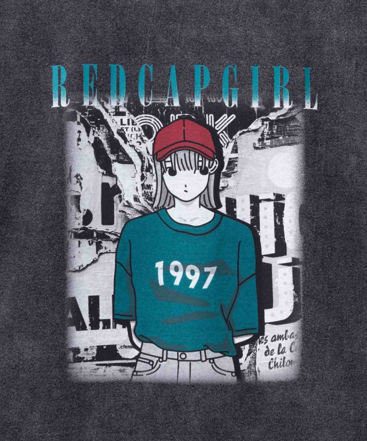 RED CAP GIRL 天竺バックプリントTシャツ メンズ ネコポス 対応商品