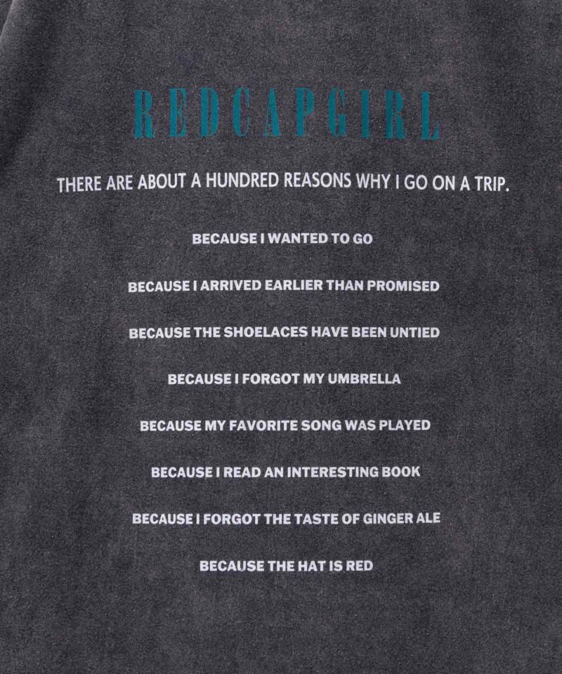 RED CAP GIRL  天竺バックプリントTシャツ メンズ メール便 対応商品商品画像-5