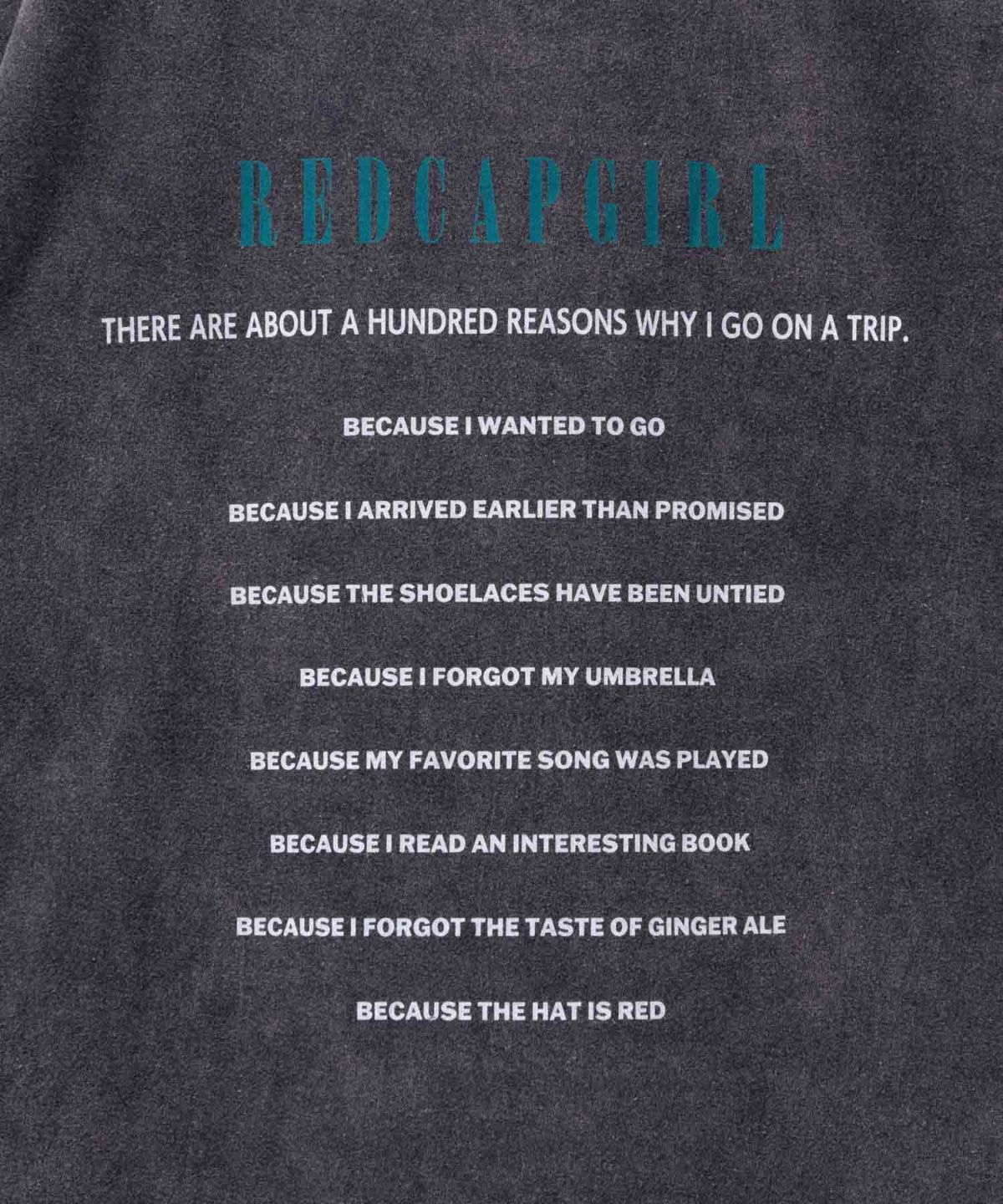 RED CAP GIRL 天竺バックプリントTシャツ メンズ ネコポス 対応商品