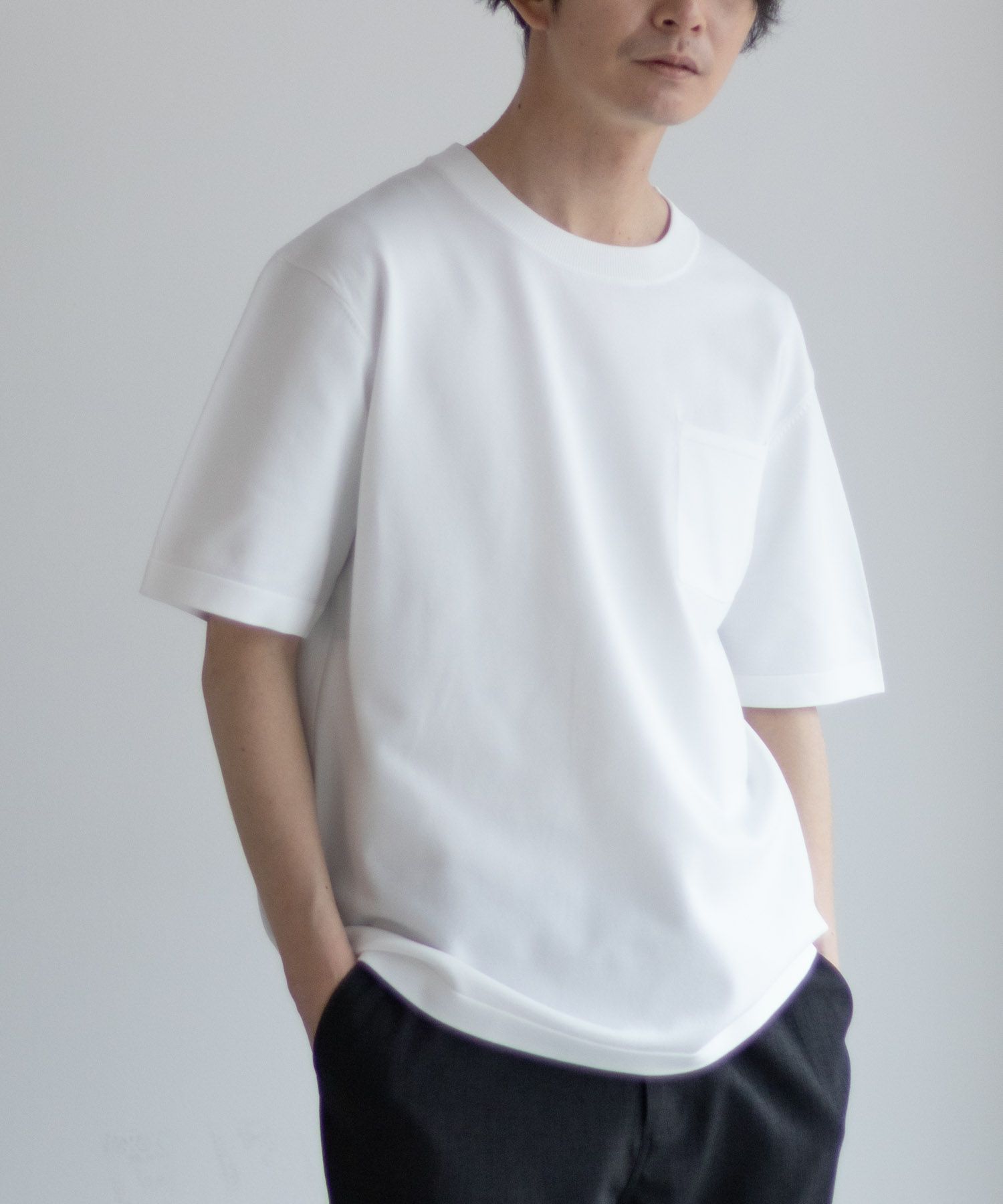 NAVY  14GニットTシャツ メンズ メール便 対応商品商品画像-1