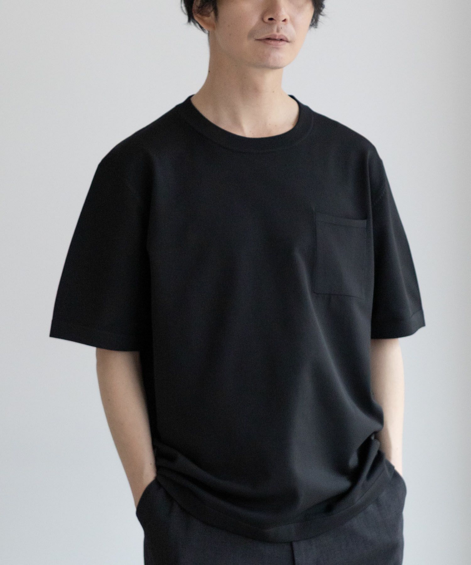 NAVY  14GニットTシャツ メンズ メール便 対応商品商品画像-3