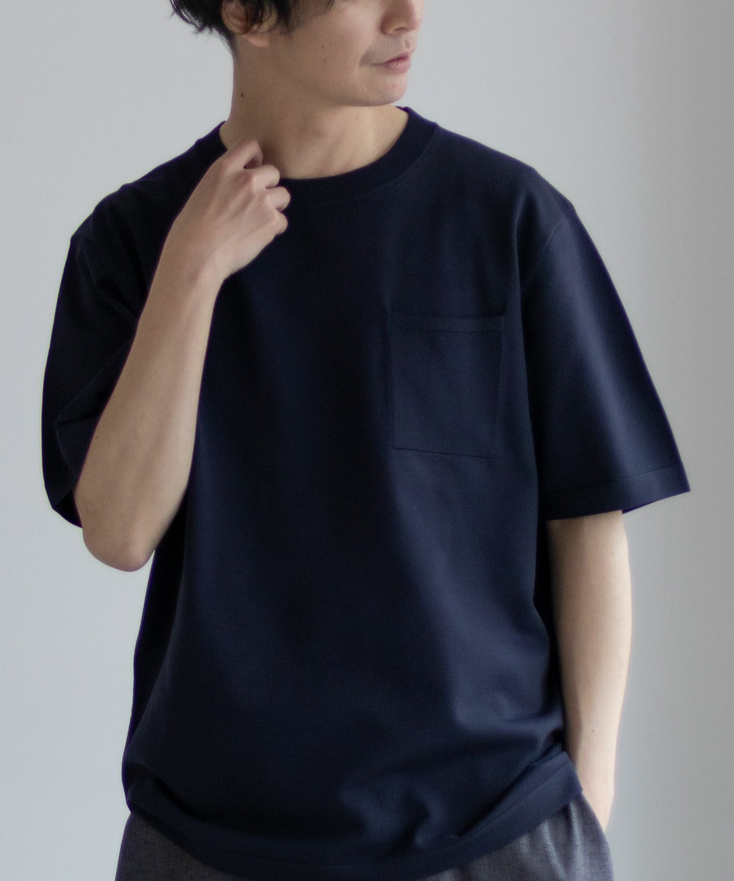 NAVY 14GニットTシャツ メンズ ネコポス 対応商品