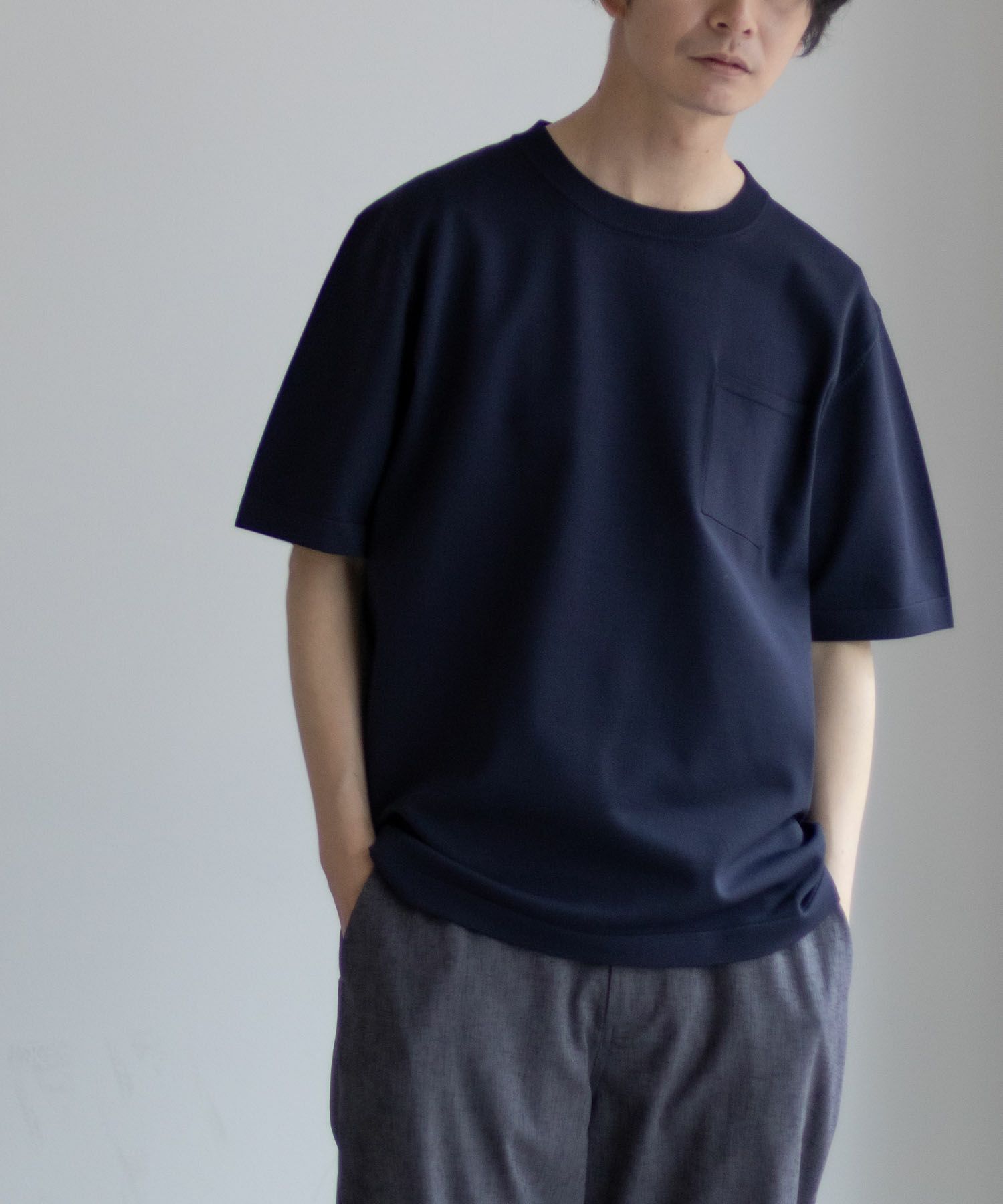 NAVY 14GニットTシャツ メンズ ネコポス 対応商品