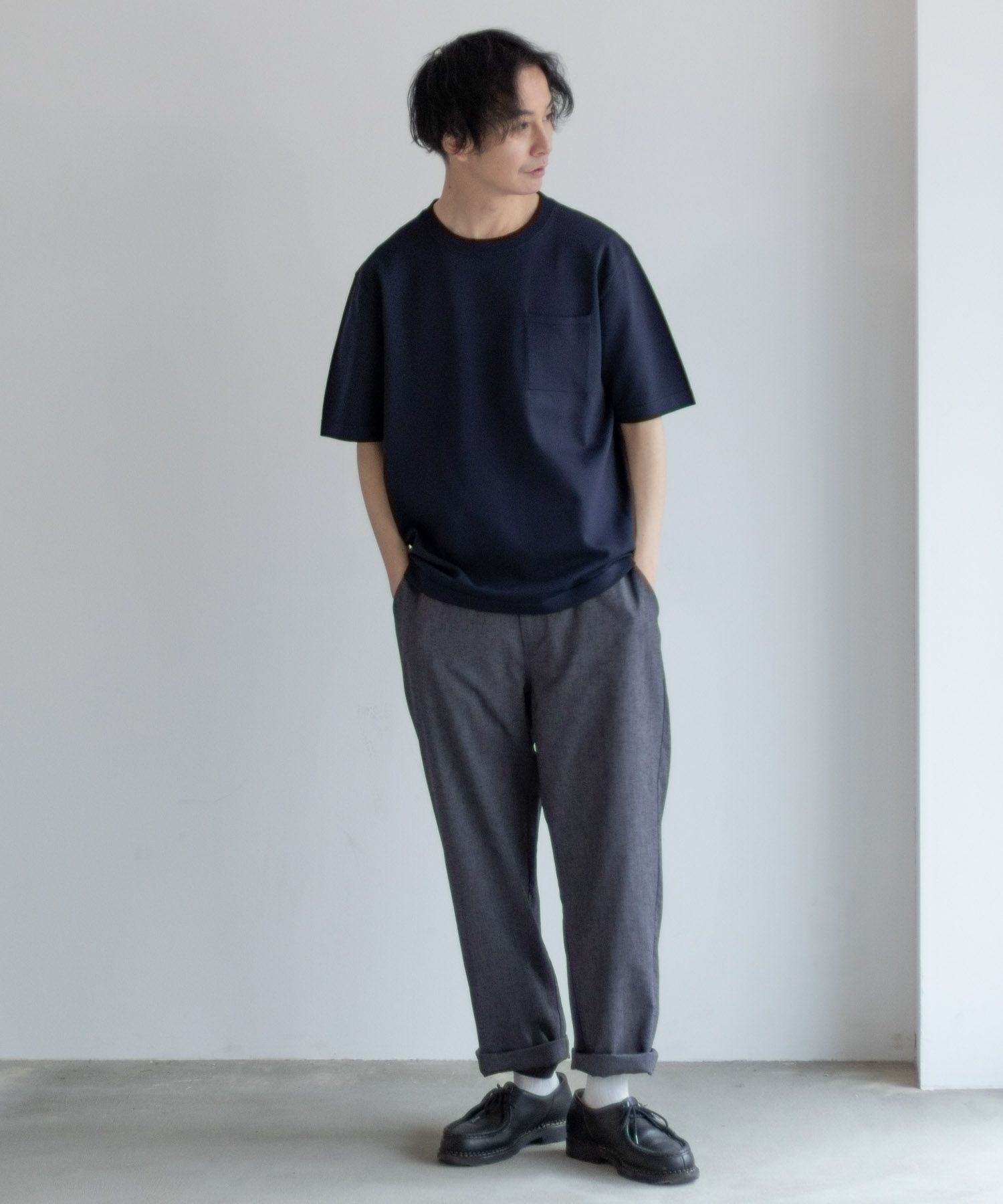 NAVY  14GニットTシャツ メンズ メール便 対応商品商品画像-26