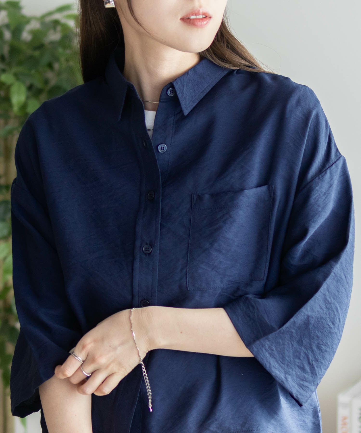 nAvy  ショート丈7分袖シャツ レディース商品サムネイル-8