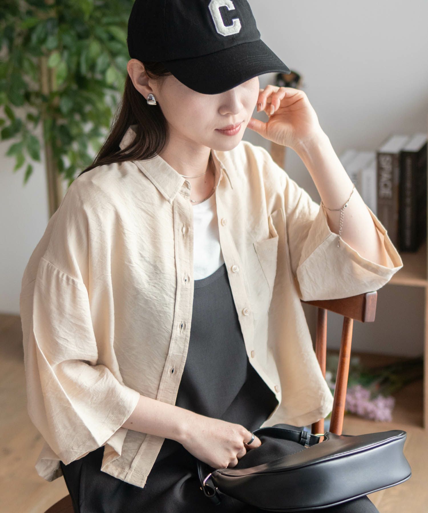 nAvy  ショート丈7分袖シャツ レディース商品画像-21