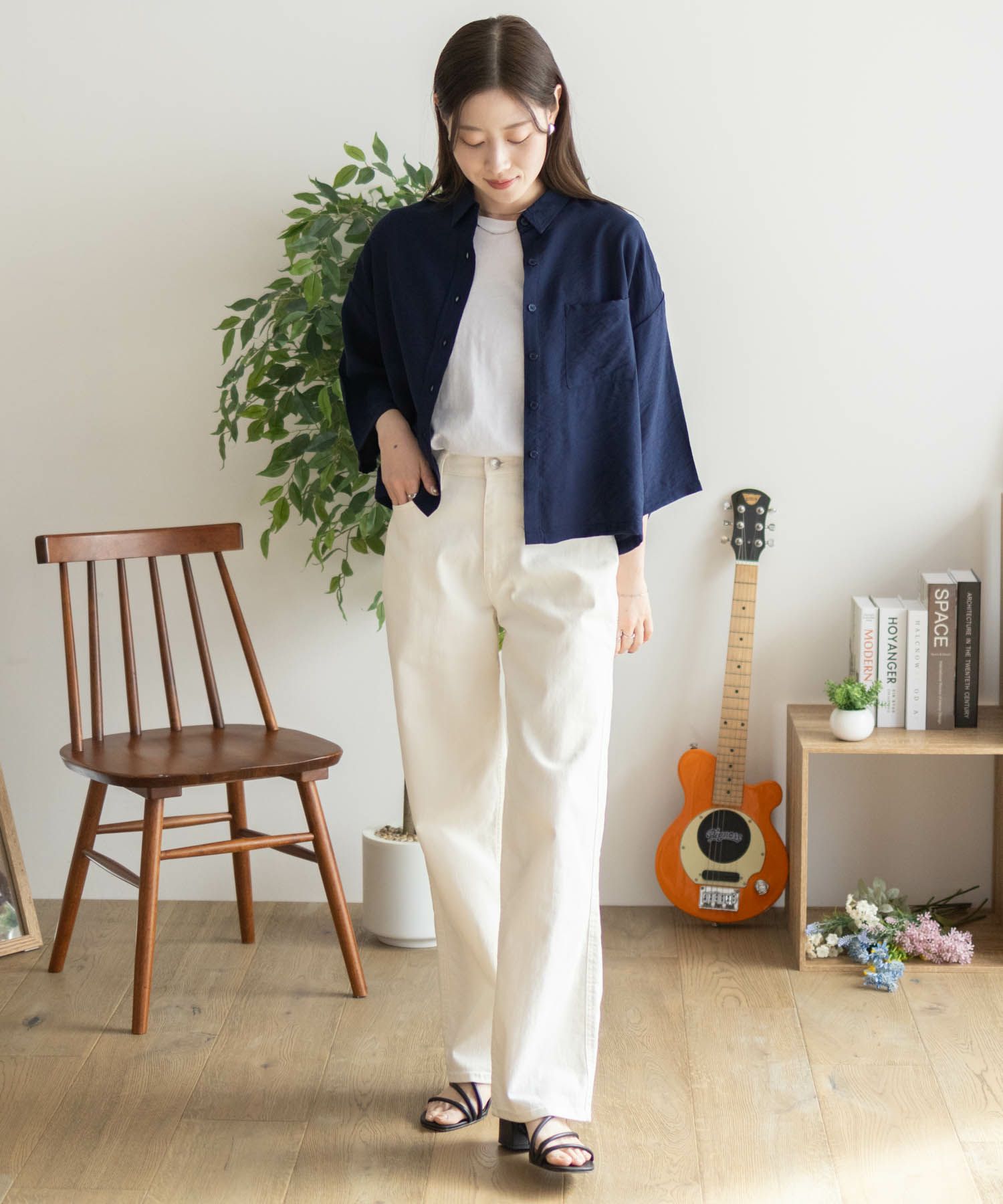 nAvy  ショート丈7分袖シャツ レディース商品画像-34