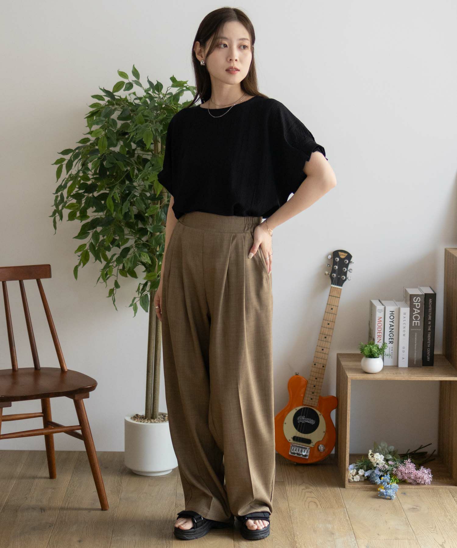 nAvy  袖口タックブラウス レディース商品画像-34