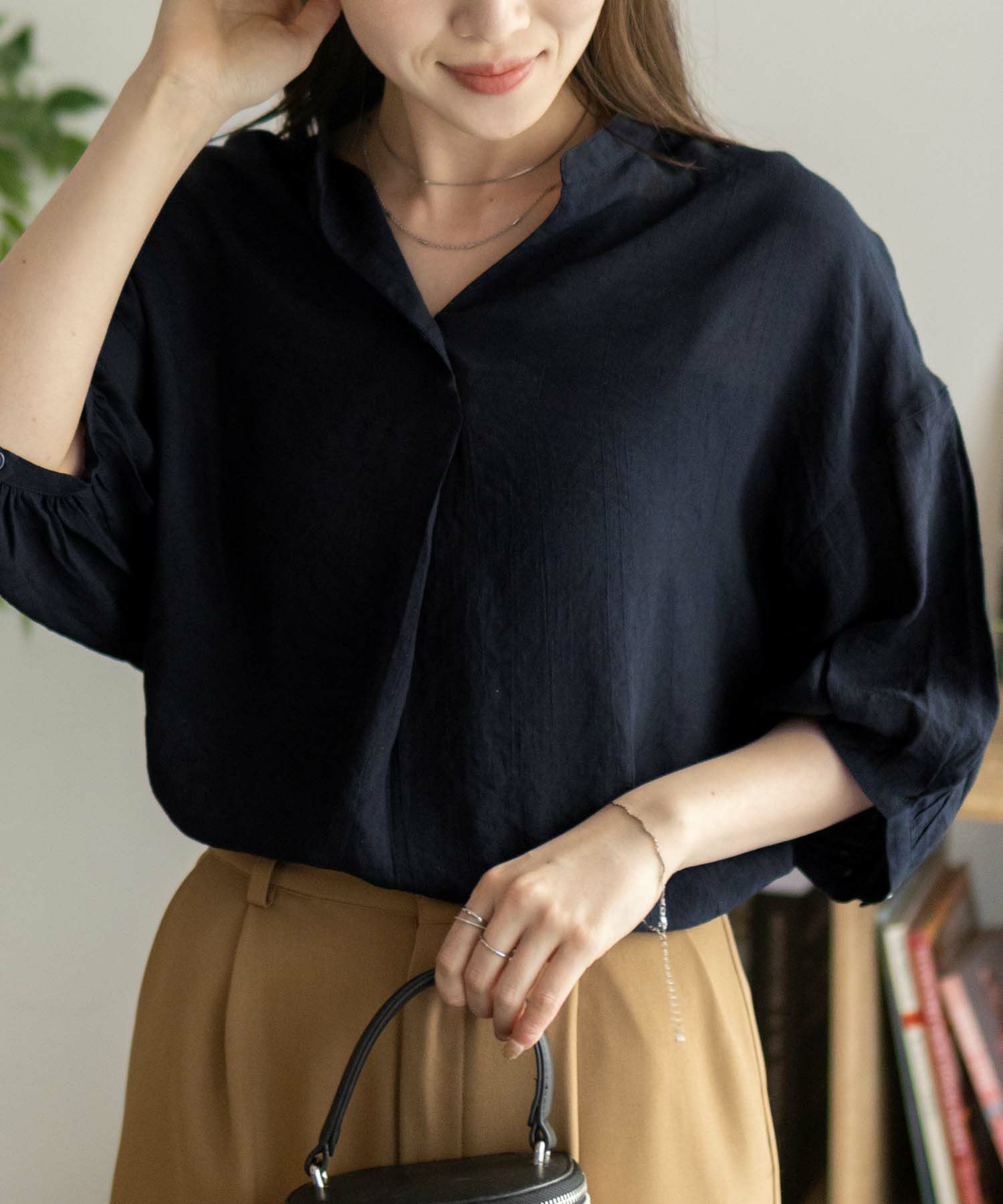 nAvy  スラブスキッパーブラウス レディース商品画像-2