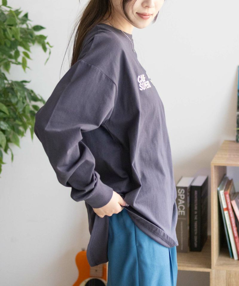 UNDERWRAPS  刺繍ラウンド長袖Tシャツ レディース メール便 対応商品商品画像-8