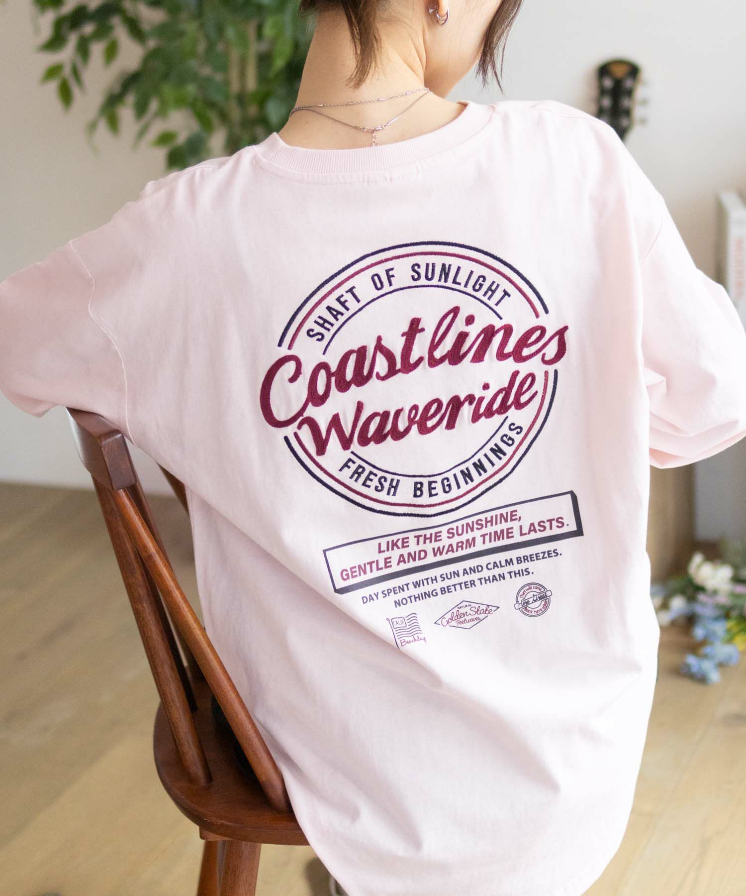 UNDERWRAPS  刺繍ラウンド長袖Tシャツ レディース メール便 対応商品商品サムネイル-12
