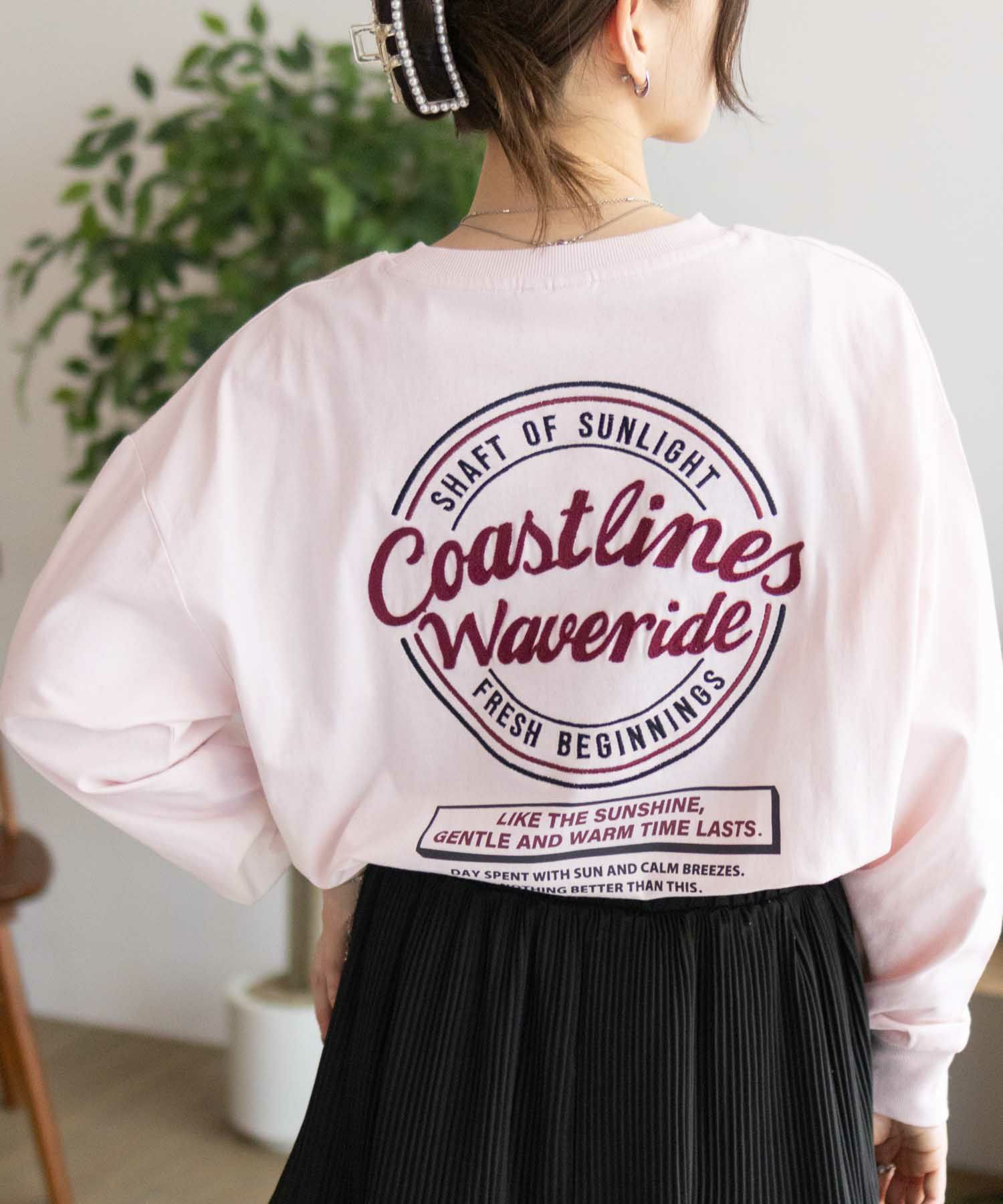 UNDERWRAPS  刺繍ラウンド長袖Tシャツ レディース メール便 対応商品商品サムネイル-15