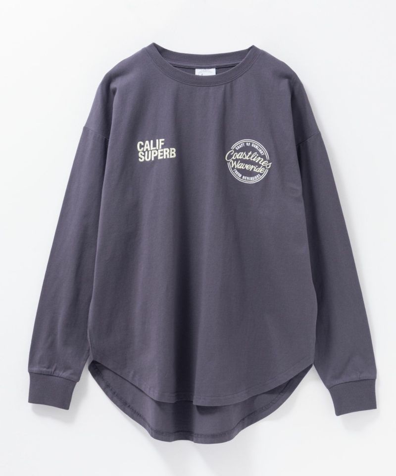 UNDERWRAPS  刺繍ラウンド長袖Tシャツ レディース メール便 対応商品商品画像-17