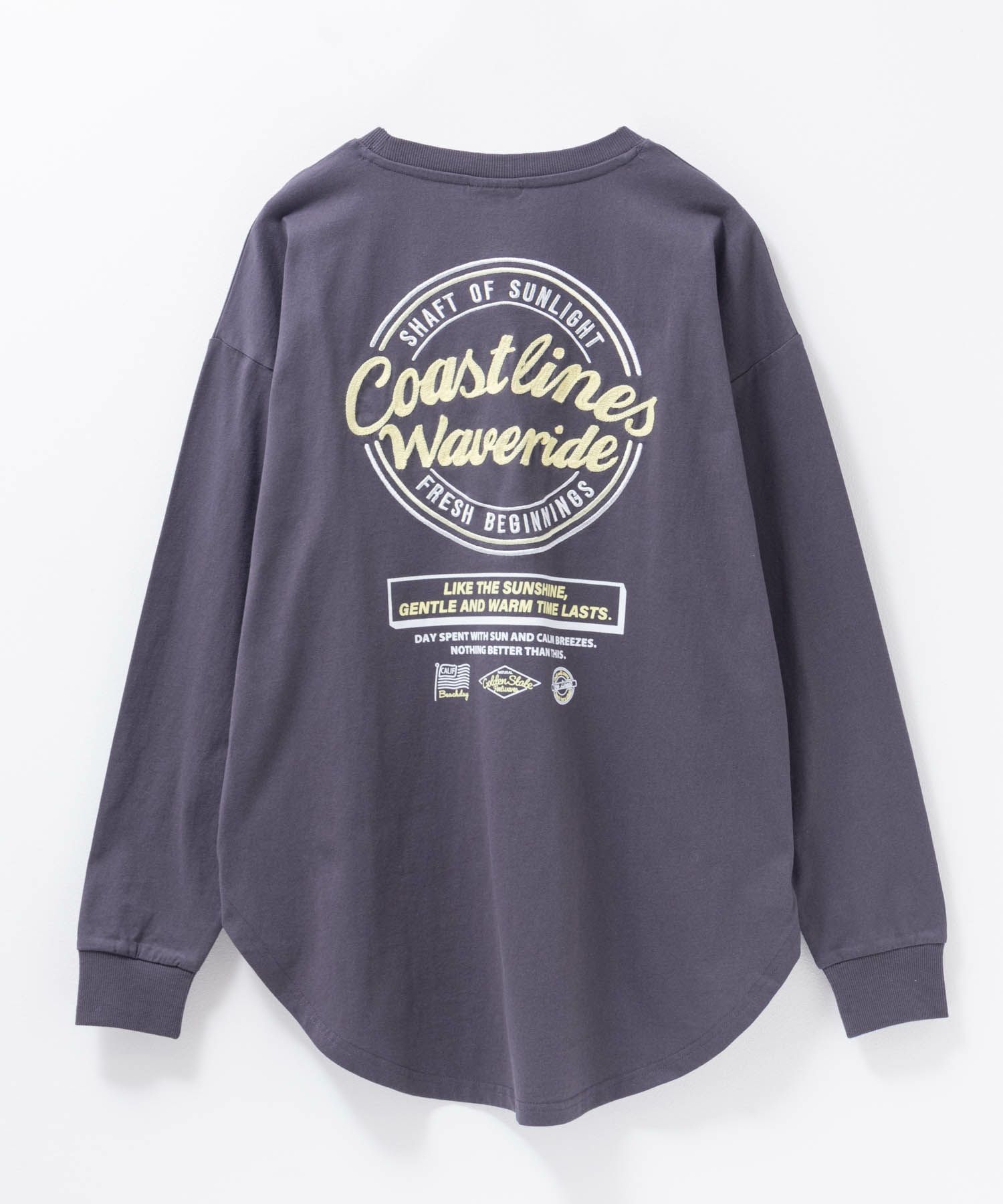 UNDERWRAPS 刺繍ラウンド長袖Tシャツ レディース ネコポス 対応商品