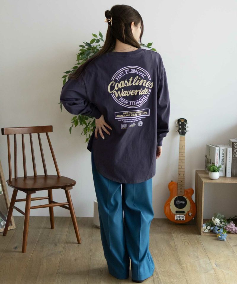 UNDERWRAPS  刺繍ラウンド長袖Tシャツ レディース メール便 対応商品商品画像-28