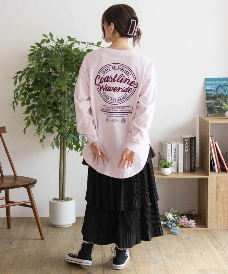 UNDERWRAPS  刺繍ラウンド長袖Tシャツ レディース メール便 対応商品商品画像-29