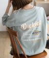 Dickies バックロゴ刺繍裾ラウンドチュニックTシャツ レディース ネコポス 対応商品