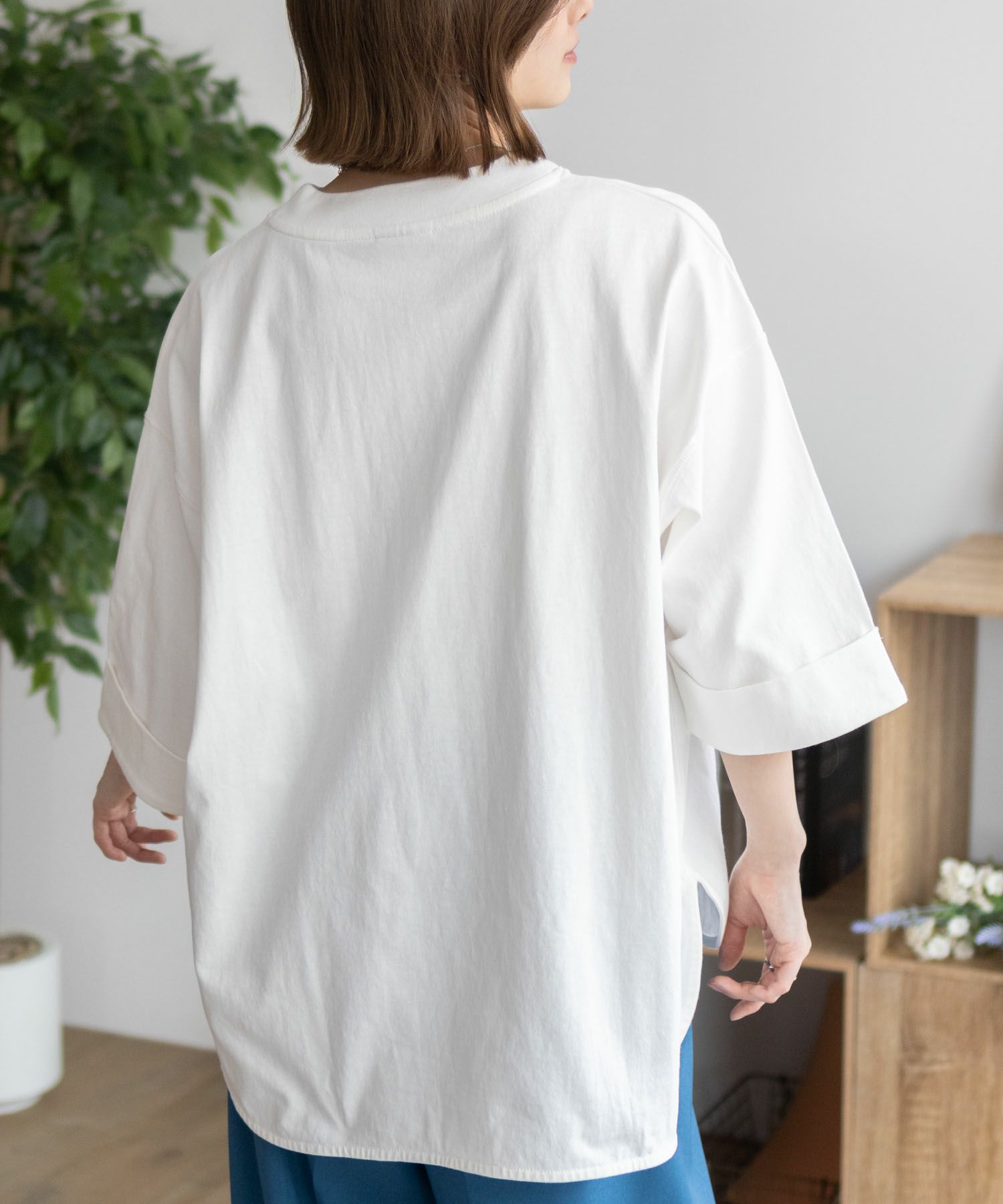 Dickies  刺繍ロールアップTシャツ レディース メール便 対応商品商品サムネイル-10