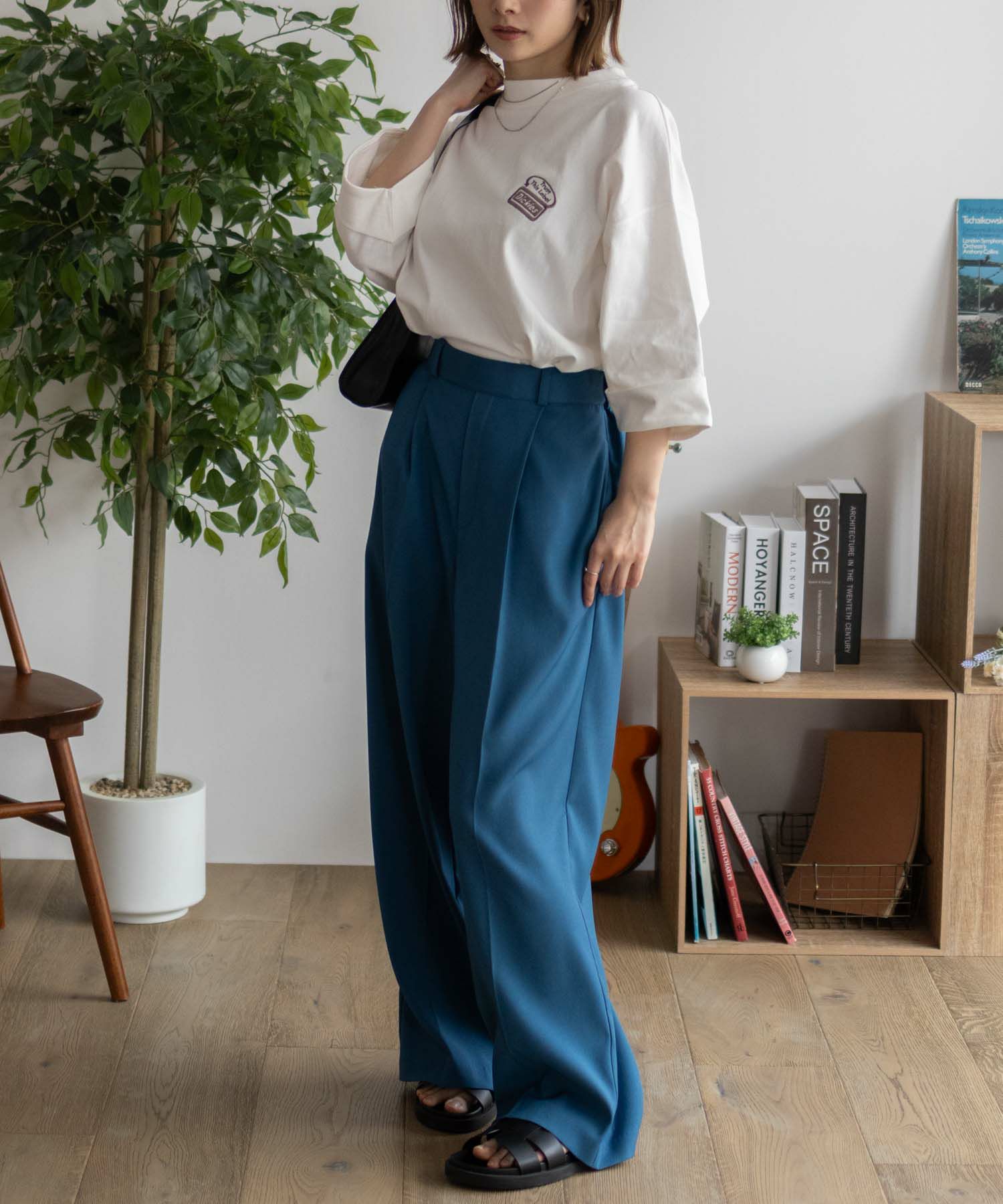 Dickies  刺繍ロールアップTシャツ レディース メール便 対応商品商品サムネイル-11