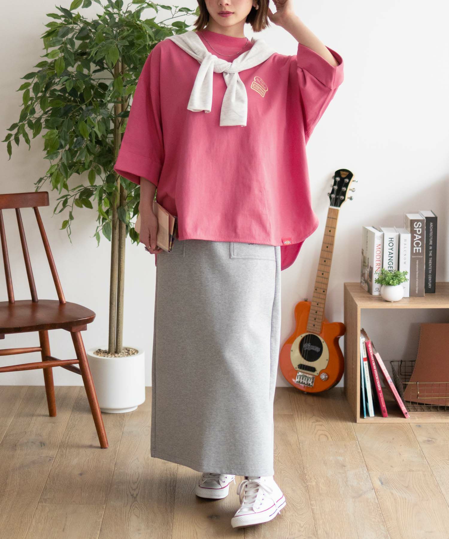 Dickies 刺繍ロールアップTシャツ レディース ネコポス 対応商品