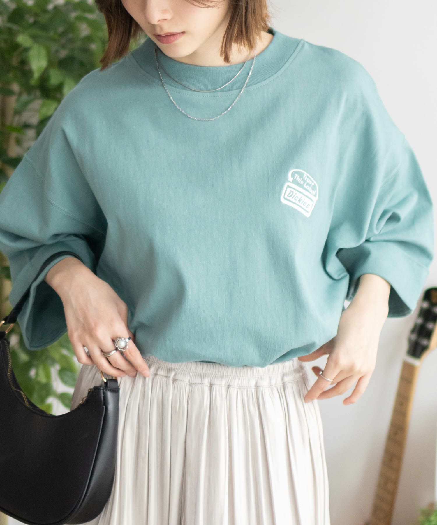 Dickies  刺繍ロールアップTシャツ レディース メール便 対応商品商品サムネイル-23