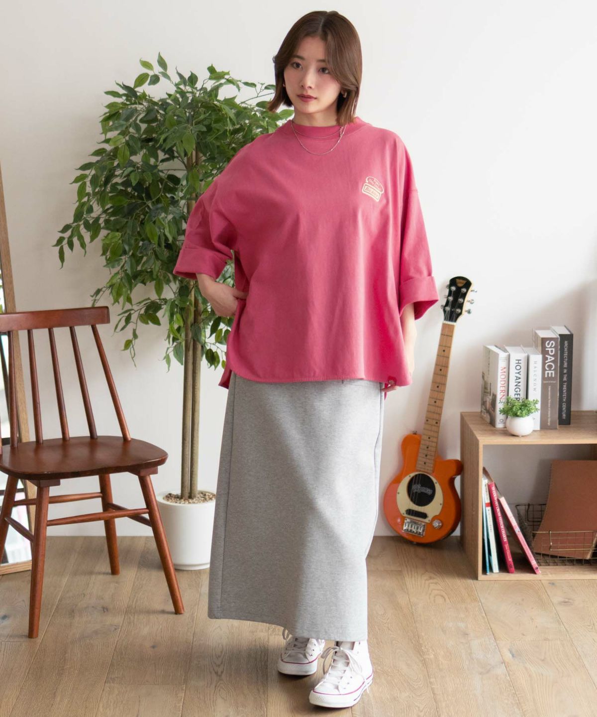 Dickies 刺繍ロールアップTシャツ レディース ネコポス 対応商品