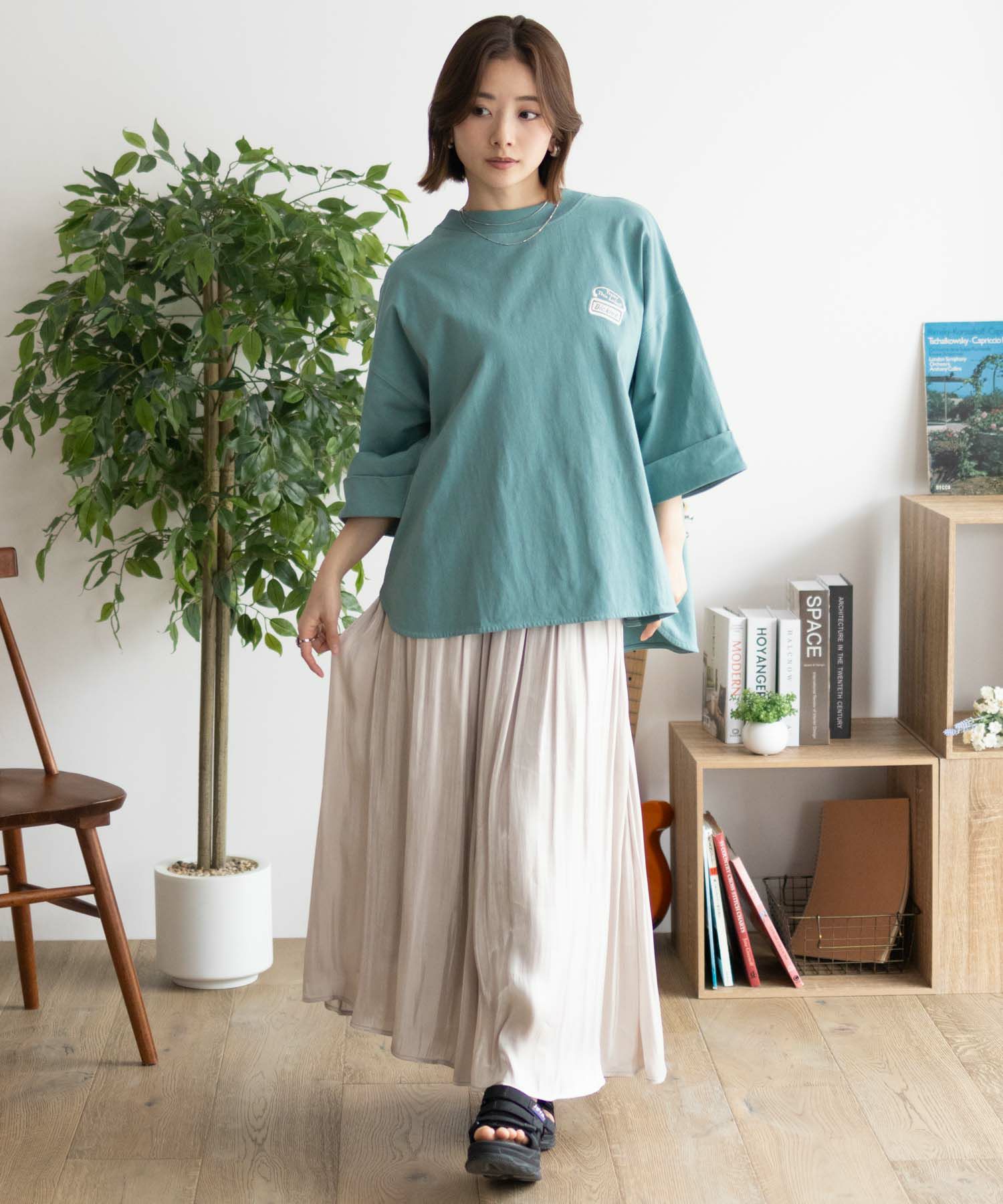 Dickies  刺繍ロールアップTシャツ レディース メール便 対応商品商品サムネイル-40