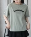 T-GRAPHICS  ロゴ刺繍Tシャツ レディース メール便 対応商品商品サムネイル-6