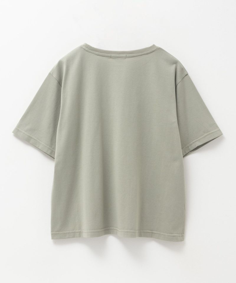 T-GRAPHICS  ロゴ刺繍Tシャツ レディース メール便 対応商品商品画像-22