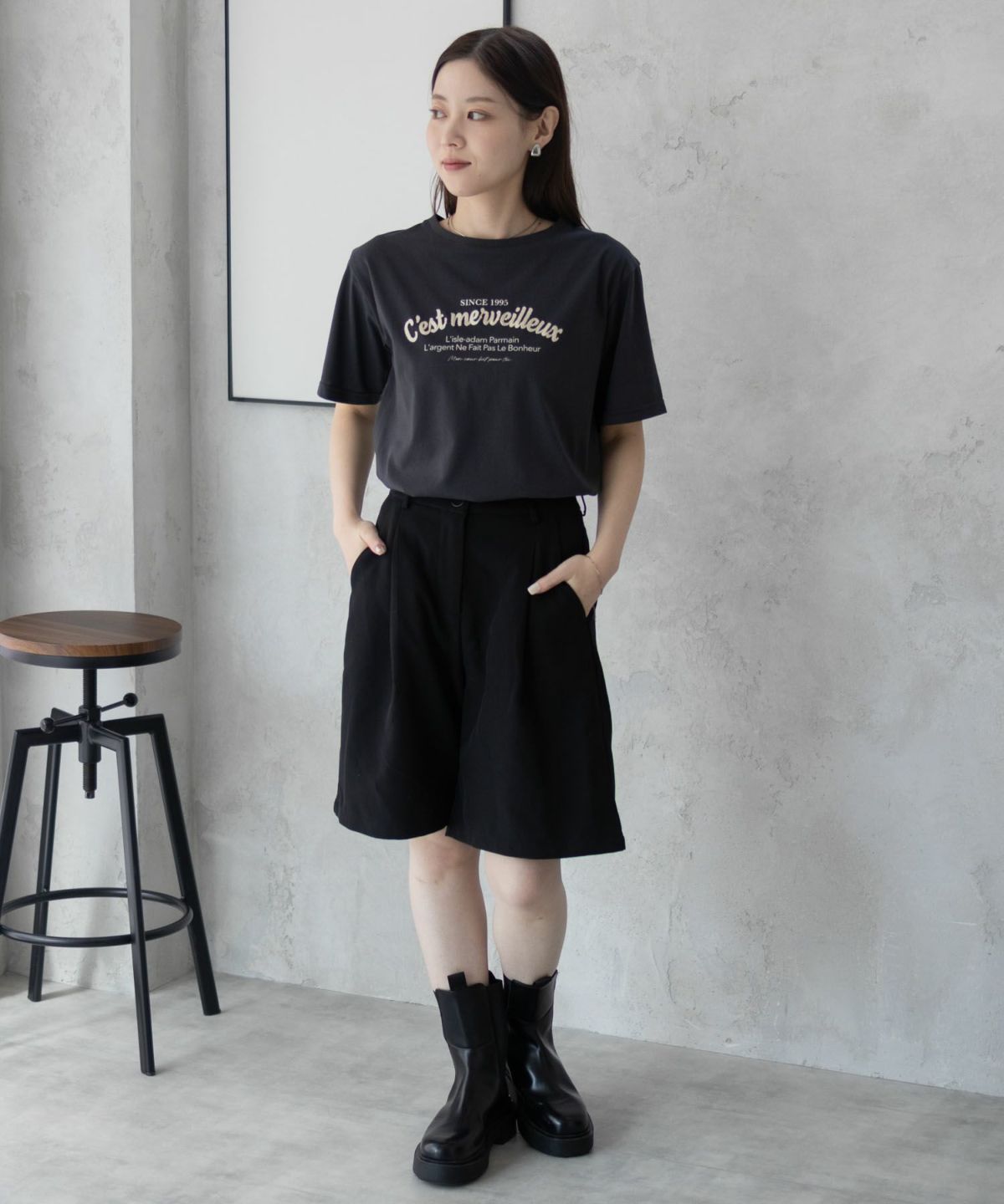 T-GRAPHICS ロゴ刺繍Tシャツ レディース ネコポス 対応商品