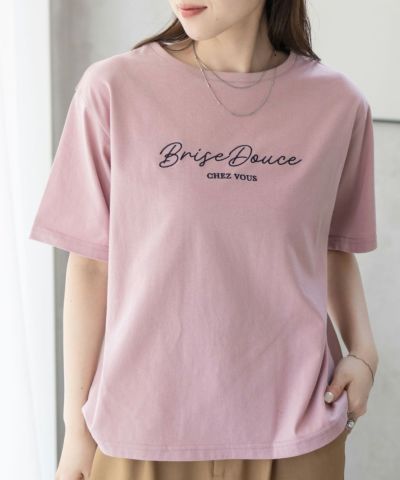 T-GRAPHICS ロゴ刺繍Tシャツ レディース ネコポス 対応商品
