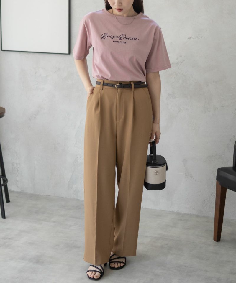 T-GRAPHICS  ロゴ刺繍Tシャツ レディース メール便 対応商品商品画像-11