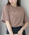 T-GRAPHICS  ロゴ刺繍Tシャツ レディース メール便 対応商品商品サムネイル-20