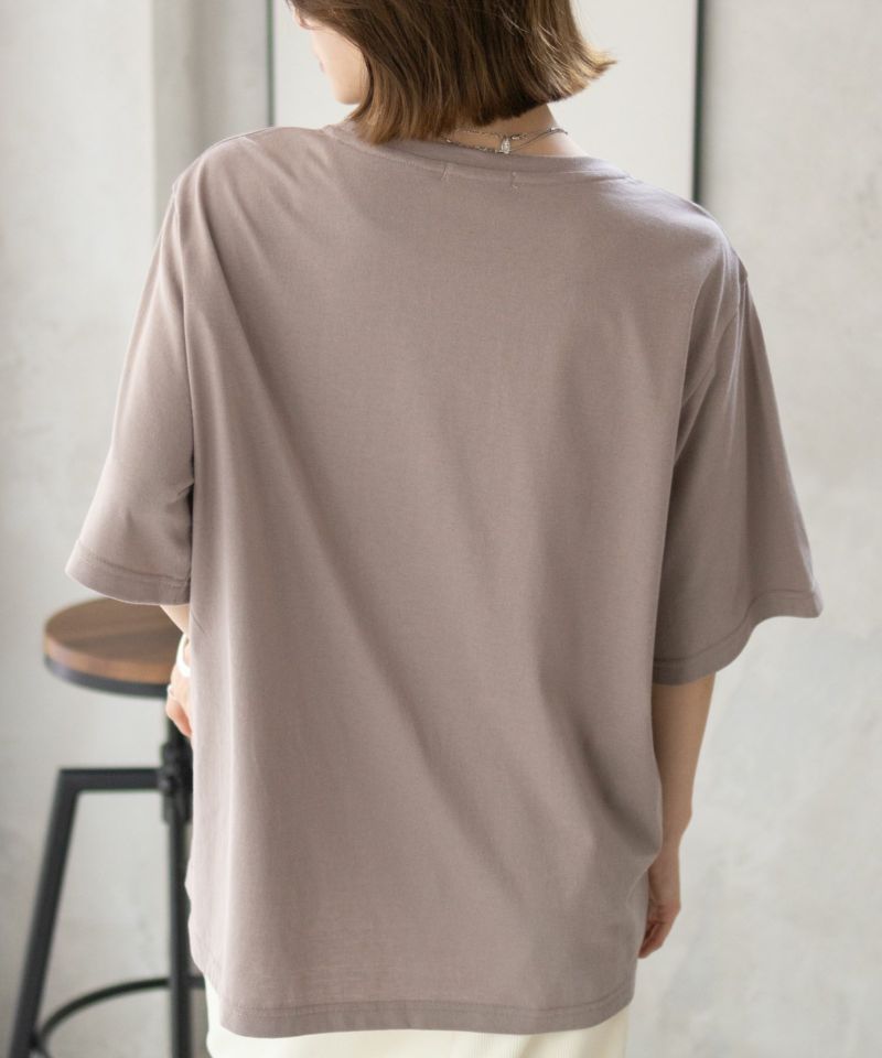 T-GRAPHICS  カフェテイストプリントTシャツ レディース メール便 対応商品商品画像-9