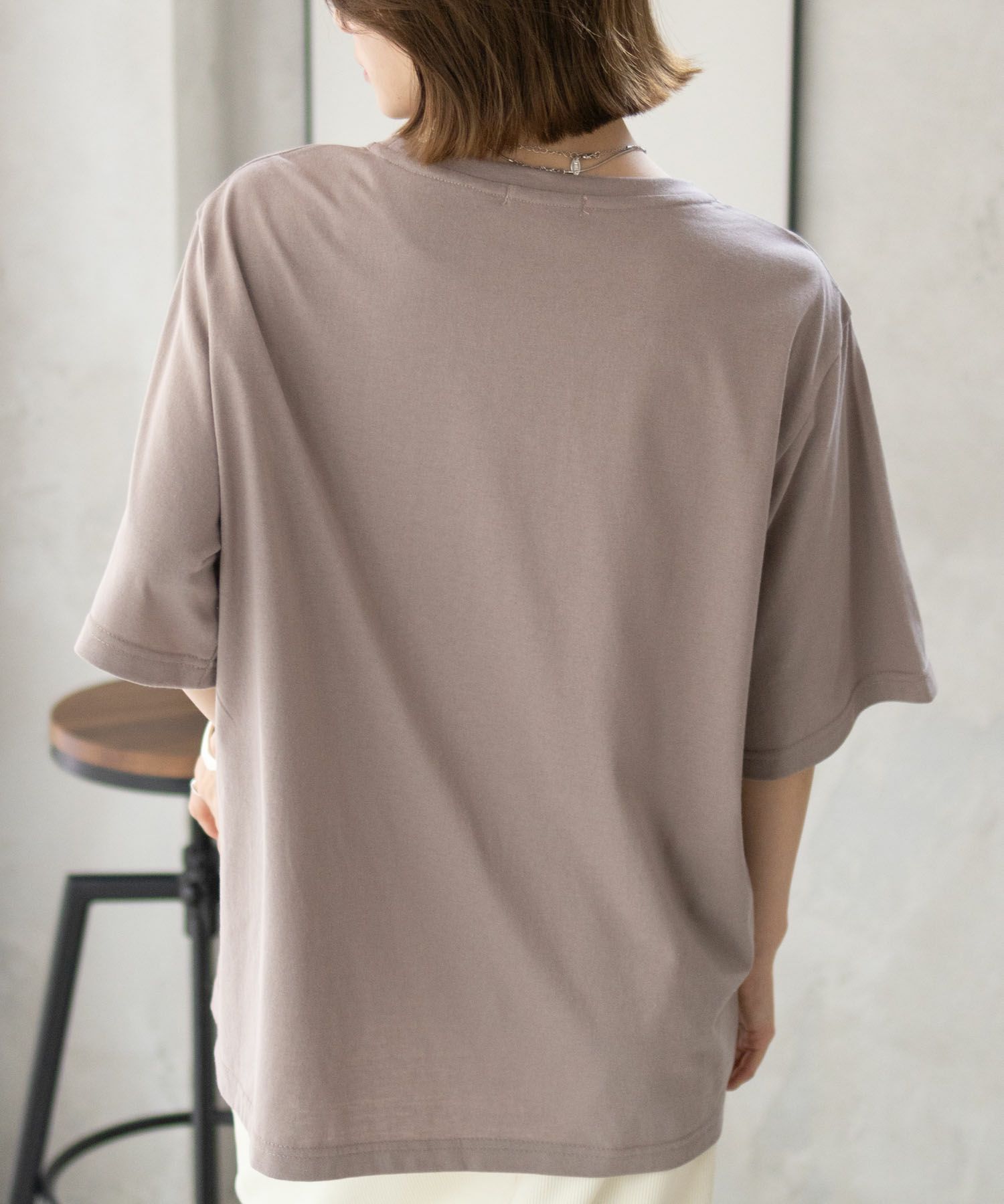 T-GRAPHICS  カフェテイストプリントTシャツ レディース メール便 対応商品商品サムネイル-9