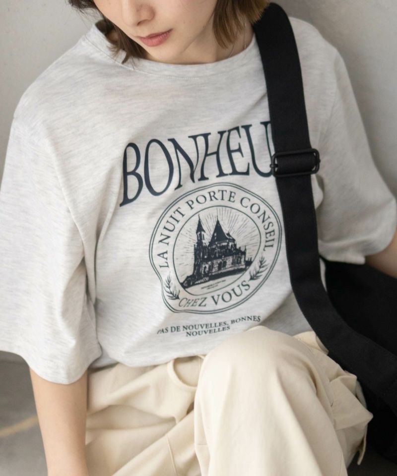 T-GRAPHICS  カフェテイストプリントTシャツ レディース メール便 対応商品商品画像-13