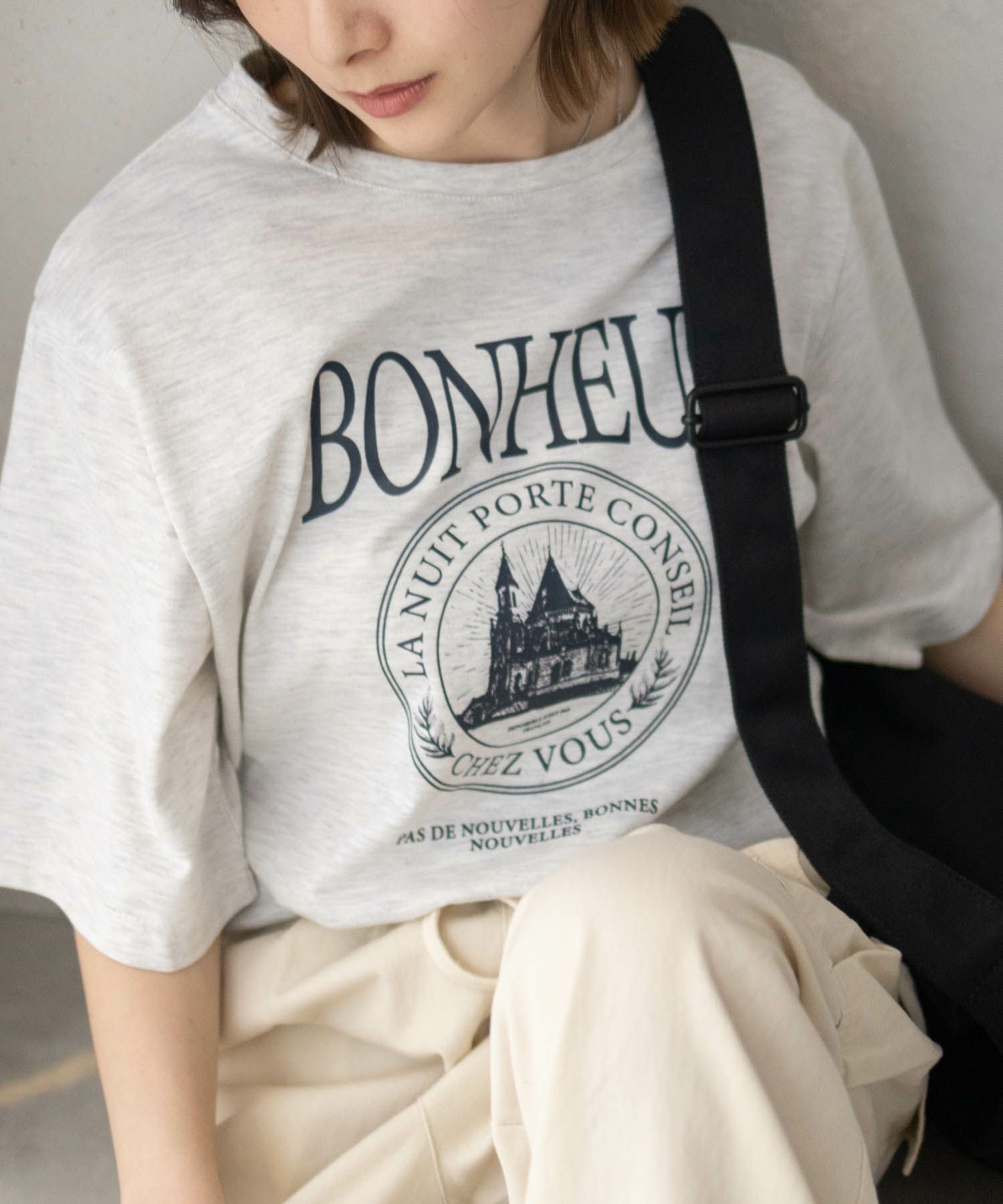 T-GRAPHICS カフェテイストプリントTシャツ レディース ネコポス 対応商品