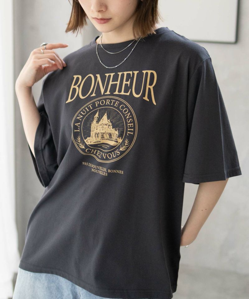 T-GRAPHICS  カフェテイストプリントTシャツ レディース メール便 対応商品商品画像-16