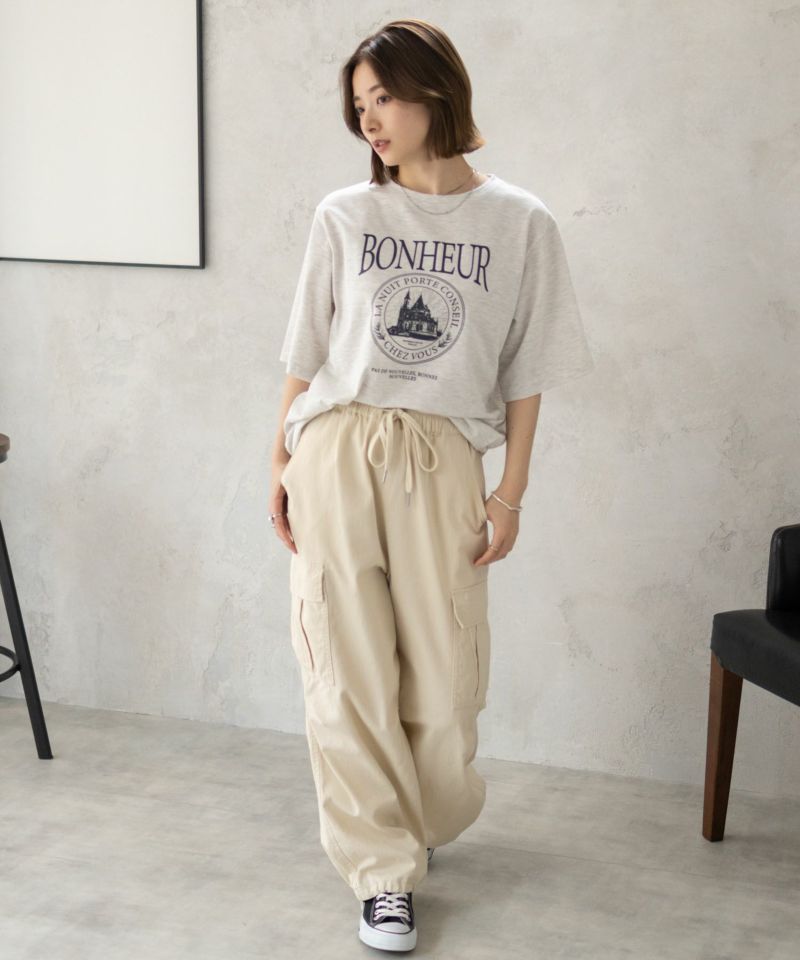 T-GRAPHICS  カフェテイストプリントTシャツ レディース メール便 対応商品商品画像-31