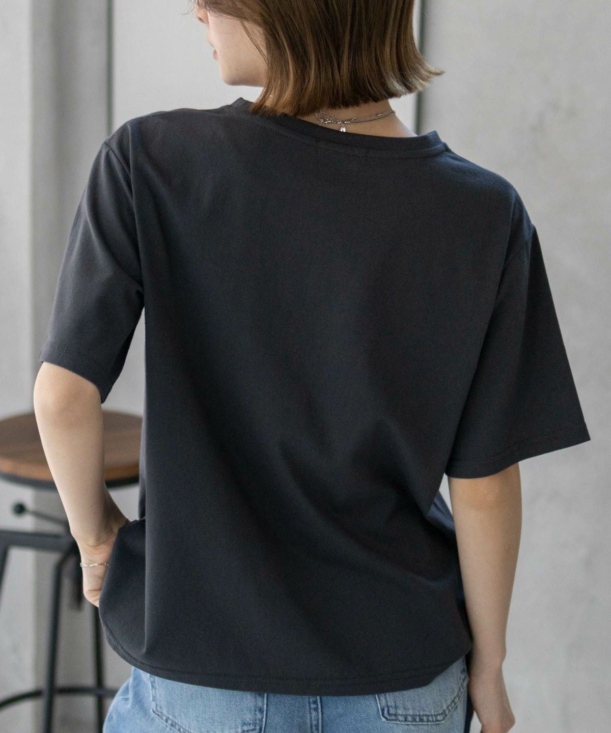 T-GRAPHICS ネコシルエットTシャツ レディース ネコポス 対応商品