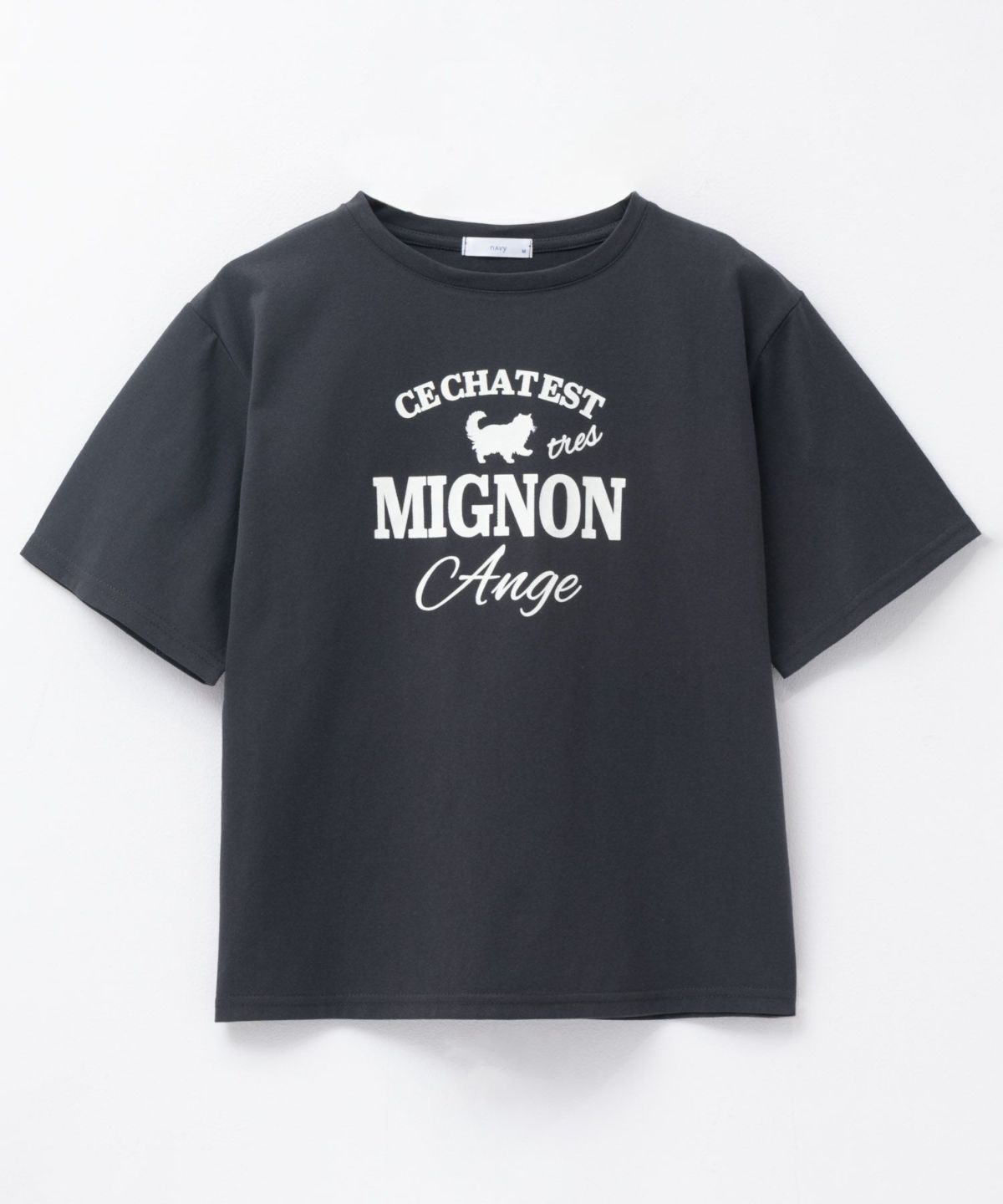 T-GRAPHICS ネコシルエットTシャツ レディース ネコポス 対応商品