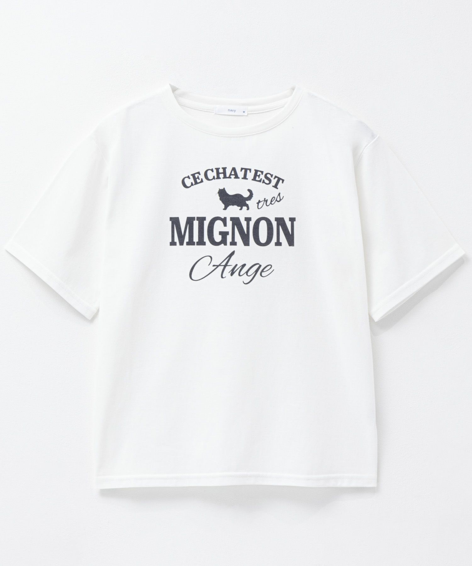 T-GRAPHICS  ネコシルエットTシャツ レディース メール便 対応商品商品画像-23