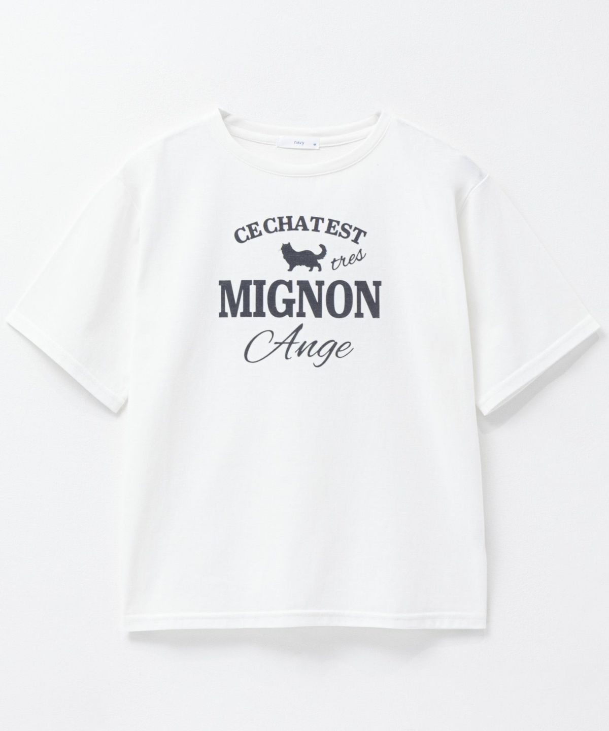 T-GRAPHICS ネコシルエットTシャツ レディース ネコポス 対応商品