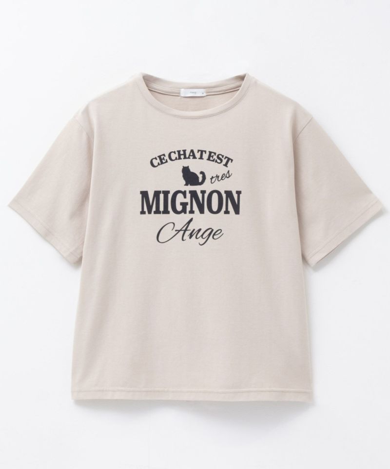 T-GRAPHICS  ネコシルエットTシャツ レディース メール便 対応商品商品画像-25